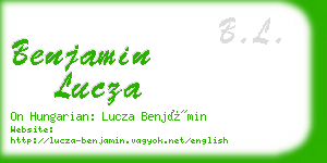 benjamin lucza business card